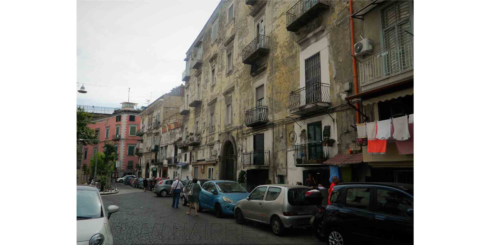 Napoli Rione Sanità, vista aerea